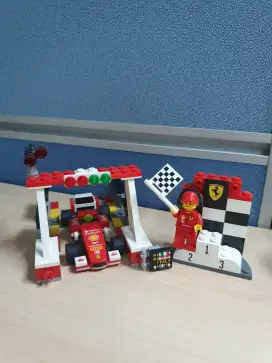 Lego Shell V-Power : Finish Line, Podium & Ferrari 138 Car (3 items)