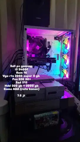 PC Gaming Core i5 9400 F RTX 2060 Super 8 Gb