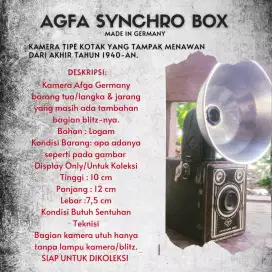 AGFA SYNCHRO BOX Kamera Jadul Made in Germany