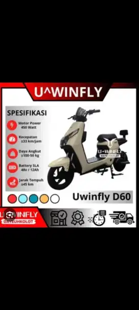 New Sepeda Listrik Uwinfly D60