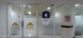 sedia pemasangan sticker kaca es sunblast dan kaca film