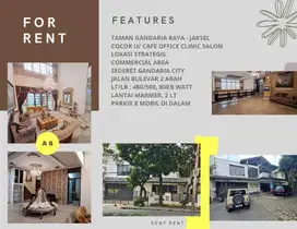 Disewakan Rumah Lokasi Strategis Cocok Utk Usaha Area Gandaria