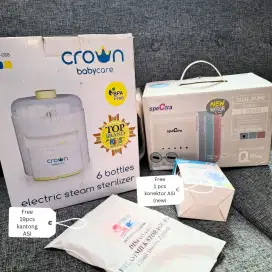 Pompa asi Spectra dan Botol Sterilizer Crown