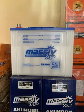 Aki Mobil NS70 Baru Massiv Thunder Aki Kering dan Massiv Xp Basah