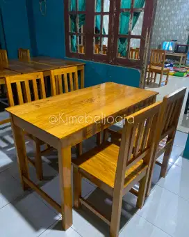 Promo meja kursi set resto