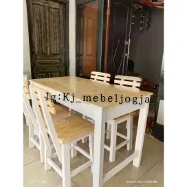 Meja kursi cafe murmer