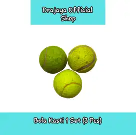 Bola Tennis / Kasti Kuning 1 Set Isi 3 Pcs - Bekas