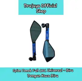 Spion Motor Tomok Full CNC Universal Biru - Kaca Biru