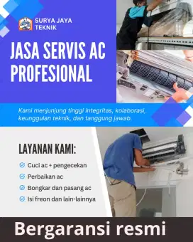Pasang AC cuci AC dan servis ac