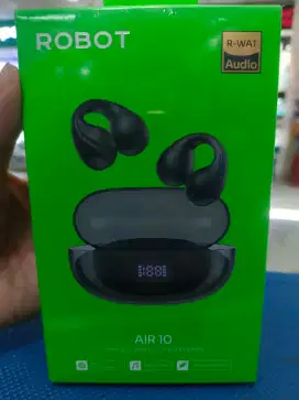 Jual headset Bluetooth baru Robot air10.support.Handphone/Laptop