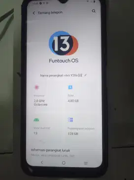 Vivo y20s ram 4/128