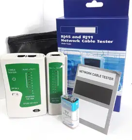 LAN Tester Network Cable Tester Sudah Termasuk Baterai Untuk RJ45 RJ11