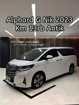 Toyota Alphard 2.5 G TSS ATPM Nik 2023 Putih Pilot Seat B2155KIO