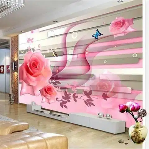 Jual gorden hordeng gordyn tirai jendela wallpaper dinding 3d custom