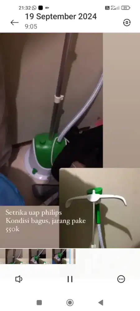 Seterika uap merk philips