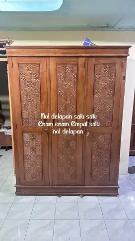 JUAL LEMARI KAYU JEPARA KAMAR SET