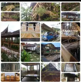 Gazebo Antik Dari Bambu/Rumah Bambu khas sunda