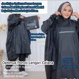 Jas Hujan Optimus Ponco Lengan Celana Merk Elephant Mantel Baju Hujan