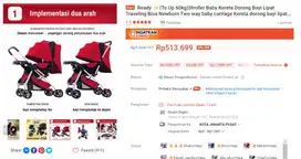 Stroller Baby Kereta Dorong Bayi Lipat NewBorn