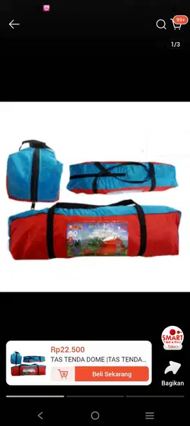 Tas tenda dome tenda camping tenda pramuka kap 2-4/5