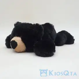 boneka beruang hitam tiarap lying black bear small