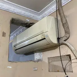 AC 3/4 PK Panasonic (Baru cuci & isi Freon)
