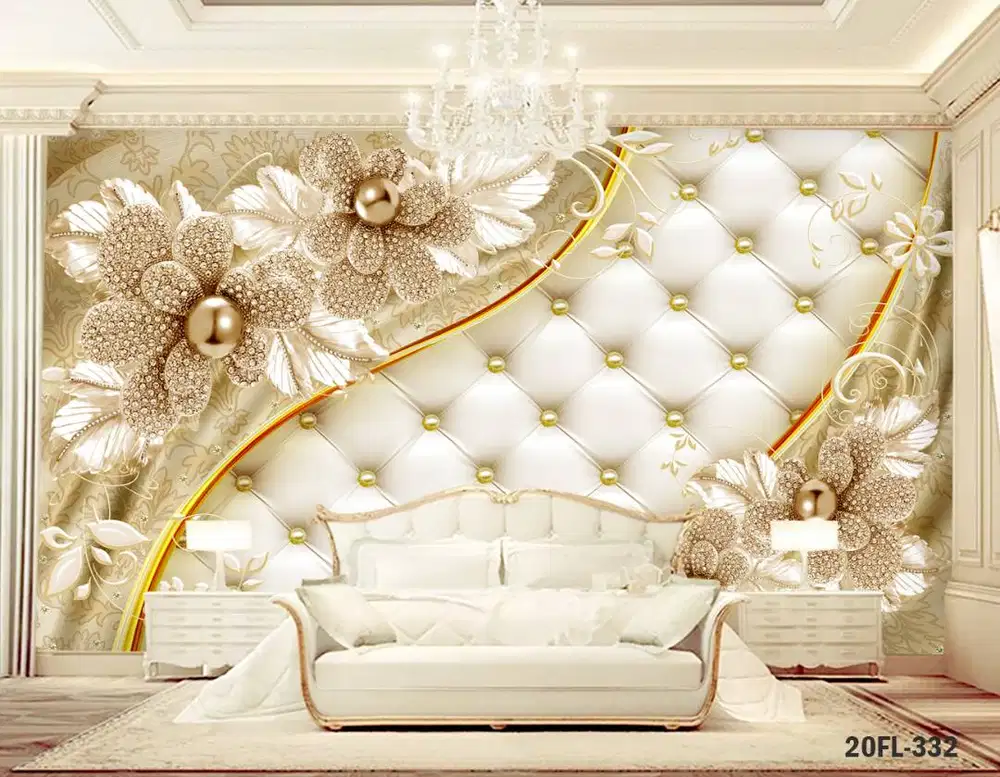 Jual gorden hordeng gordyn tirai jendela wallpaper dinding 3d custom