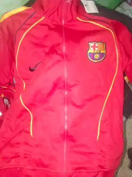 SALE Jaket Bola Barcelona Dewasa Size M Bagus