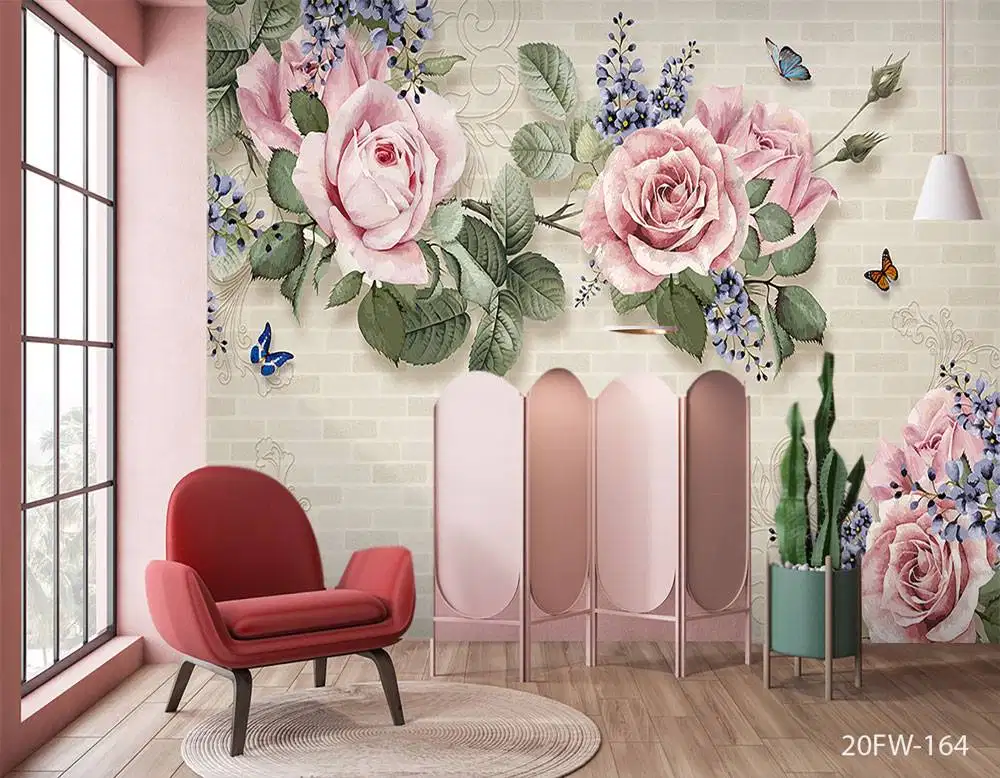 Pesan wallpaper dinding 3d custom toko jual dan pasang gorden murah