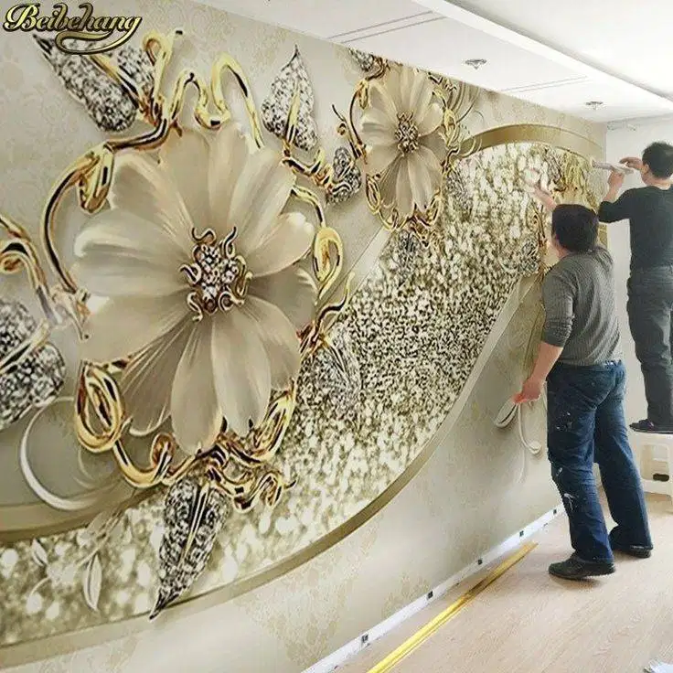 Jual gorden hordeng gordyn tirai jendela wallpaper dinding 3d custom