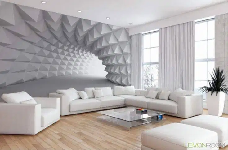 Pesan wallpaper dinding 3d custom toko jual dan pasang gorden murah