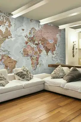 Jual gorden hordeng gordyn tirai jendela wallpaper dinding 3d custom