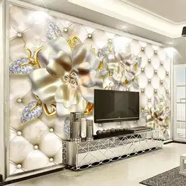 Jual gorden hordeng gordyn tirai jendela wallpaper dinding 3d custom