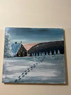 Lukisan blue winter