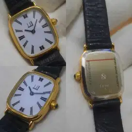 Dunhill Tank Gold Watch Vintage Swiss Longines Omega Bekas Original