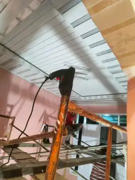 Plafond pvc tanpa catt dan pemasangan bergeransii