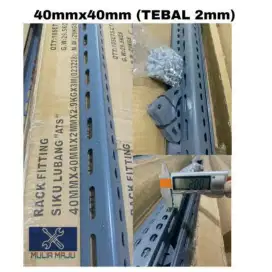 Besi siku batangan merk XP TOOL 4cm x4cm tebal 2mm asli berat 2.9kg