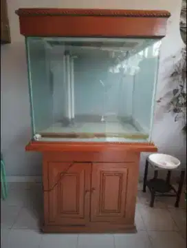 AQUARIUM FULLSET BUFFET KAYU JATI