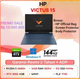 [KONDISI BARU] Promo Laptop HP Victus 15 - RTX 3050