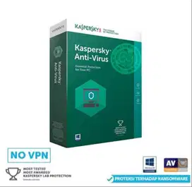 Kaspersky Antivirus / Anti Virus 1 PC 1 Tahun Original