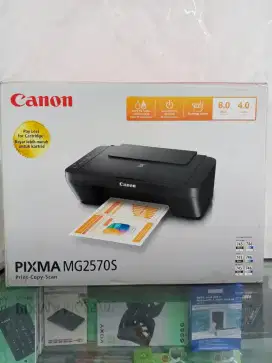 Printer Canon Multifungsi MG2570S Print Scan Copy A4 Resmi