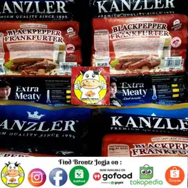 KANZLER SOSIS BLACKPEPPER FRANKFURTER 300GR - FROZEN FOOD - BRONTZ JOG