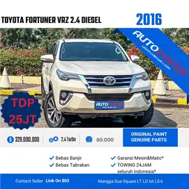 TDP25JT Low Km asli Toyota Fortuner 2.4 VRZ AT Diesel solar 2016