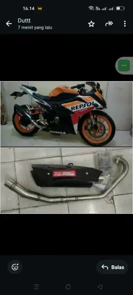Knalpot R9 Misano Honda CBR 150R ( facelite 2018)