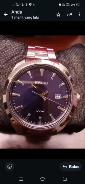 Jam tangan pria, merk Seiko, dijamin Ori