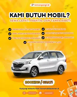 Sewa Mobil Bulanan Mudah dan Cepat! GAK PAKE RIBET, MOBIL NYAMAN!!