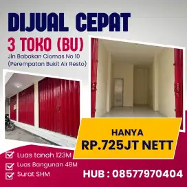 Jual butuh 3 toko produktif sudah ada penyewa