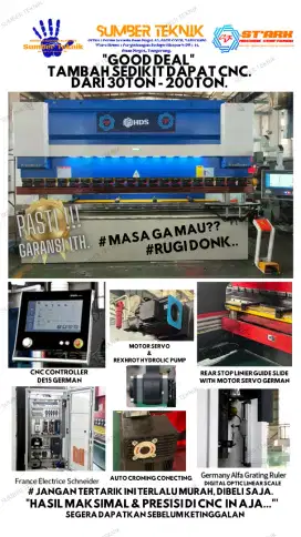 Mesin tekuk plat CNC 4 Axis. Harga termurah & bergaransi.