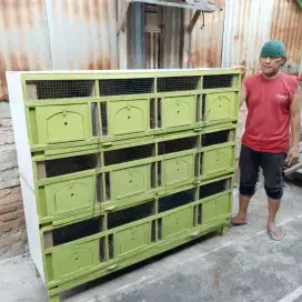 Kandang burung dara 12 pintu 40x40 persegi