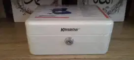 Stationary Krisbow cash box putih